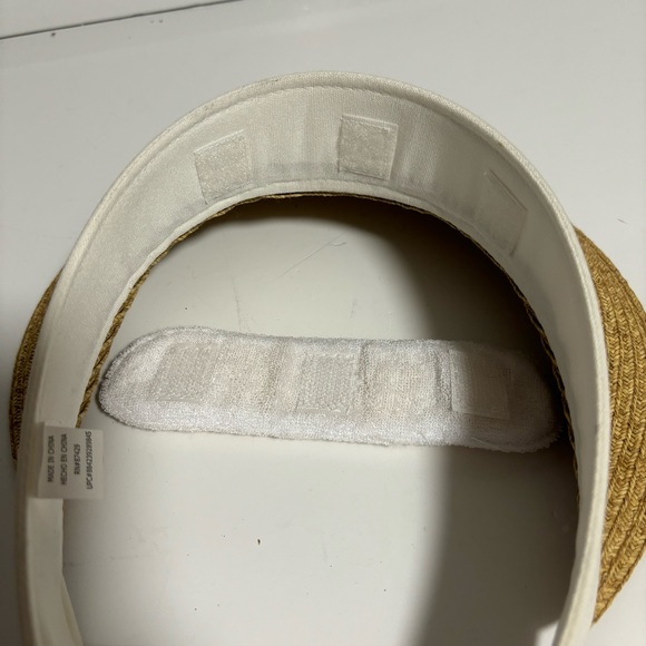 Sunshade removable washable sweat band visor adjustable hook & loop closure - Picture 5 of 9